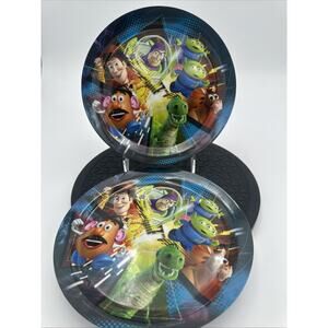 2- Zak Designs Toy Story Woody Buzz Rex Mr Potato Head Bullseye Melamine Plate